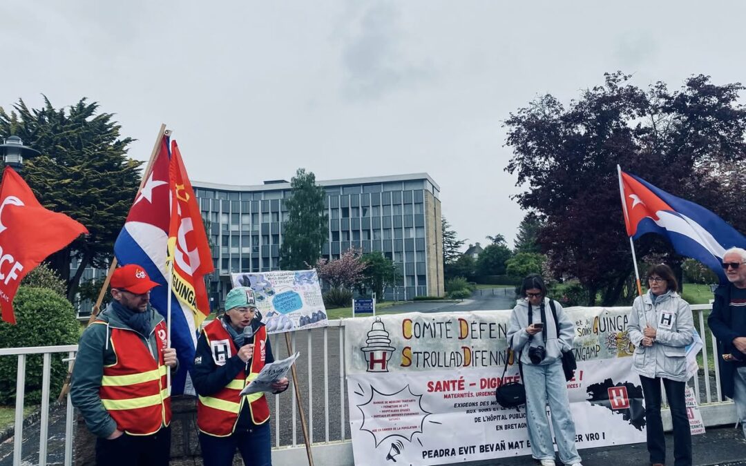À la mobilisation pour la maternité de Guingamp !