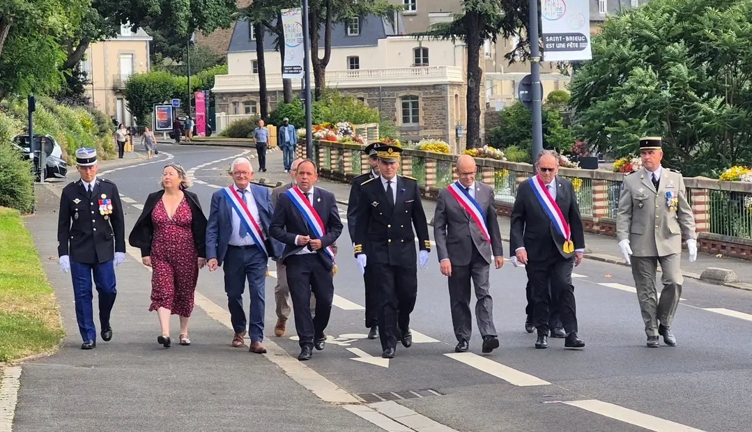 À la cérémonie départementale du 14 juillet à Saint-Brieuc !