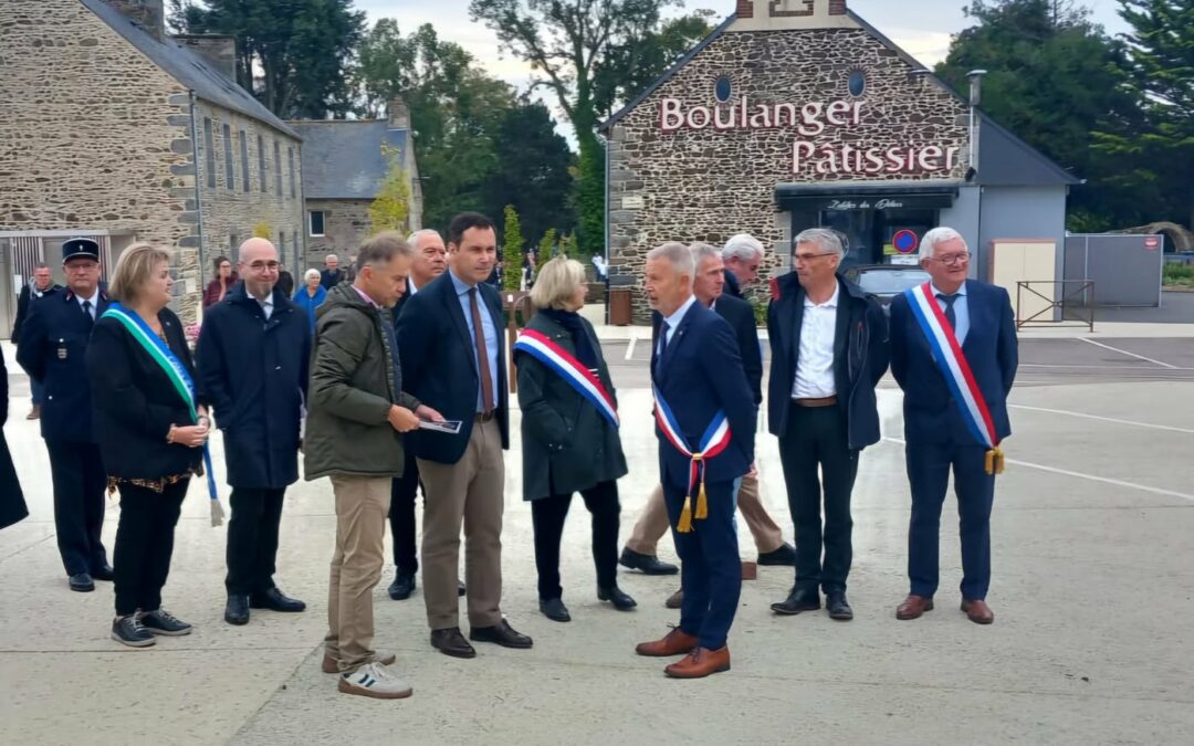 À l’inauguration du centre-bourg de Plourhan !