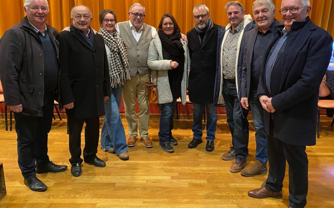 À Lanvellec pour la dernière cérémonie de voeux de François Prigent !