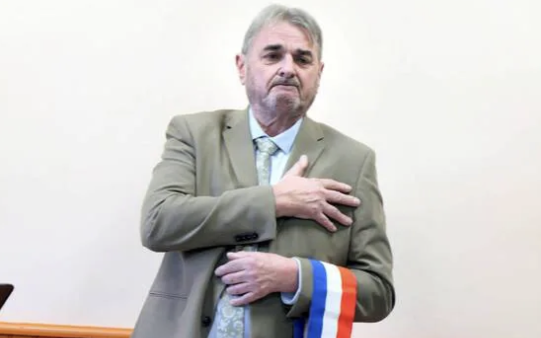 Aux côtés de André Coent pour ses derniers voeux à la population